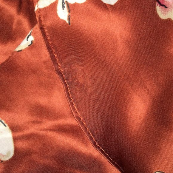 LAST ONE Lulus Floral Print High-Low Wrap Dress - Picture 9 of 9